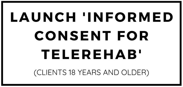 Informed Consent for Telerehab